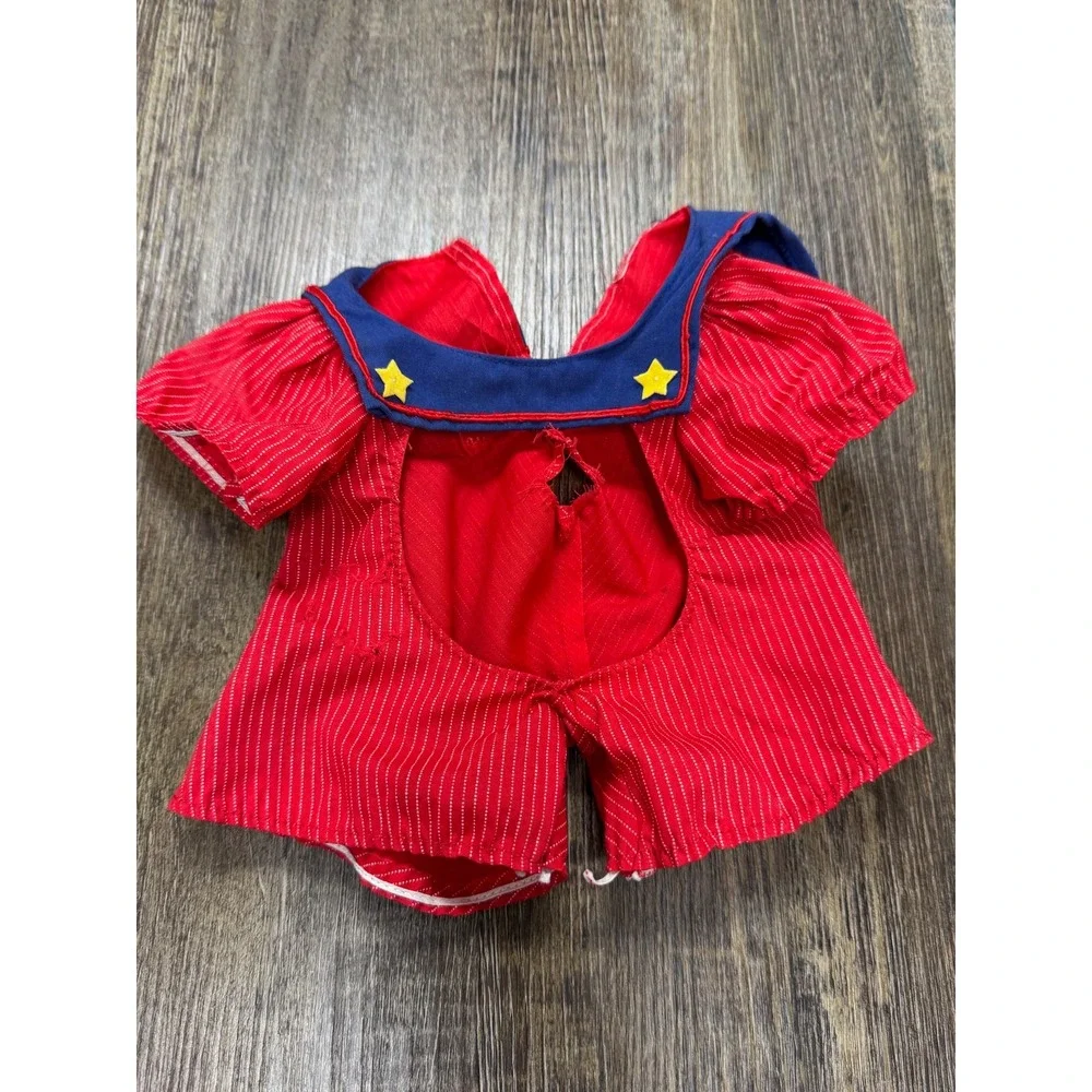 Vintage Care Bears Cousins Lotsa Heart Elephant Red Sailor Outfit Pinstripe 80s